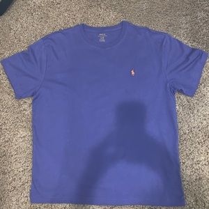 PURPLE POLO TEE WITH YELLOW EMBROIDERY